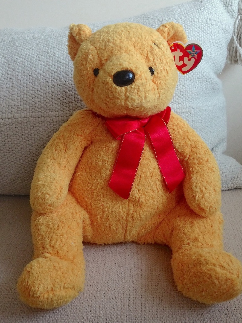Poopsie Bear TY Beanie Buddy - Retired, Rare, HTF, Vintage 2001 Plush Animal🧸❤️